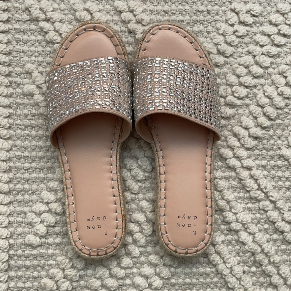 A New Day studded slides